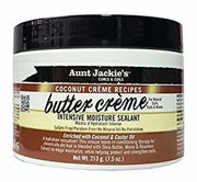 Aunt Jackie's Coconut Crème Recipes Butter Crème Intensive Hair Moisture Sealant 7.5oz/213g